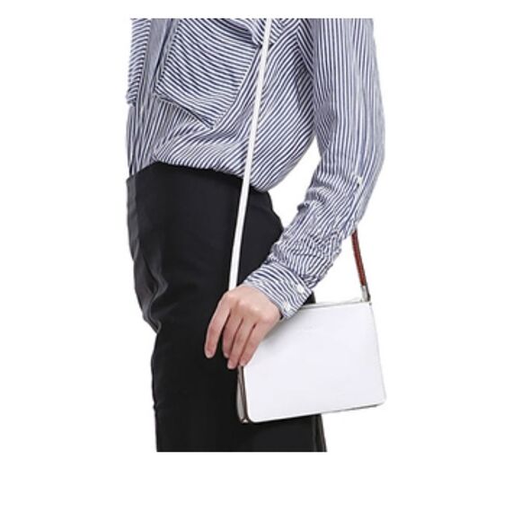 DAVID JONES Women's Synthetic Leather Crossbody Wristlet Clutch with Wrist Strap - Picture 9 of 11